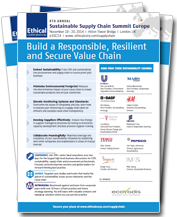 Sustainable Supply Chain Summit 2014 Brochure